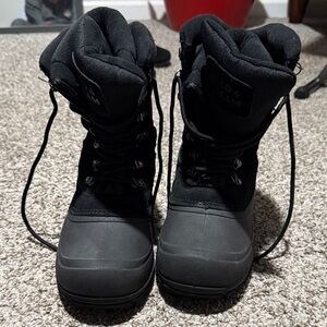 Field & Stream Black and Gray Men's Rain & Snow Boots